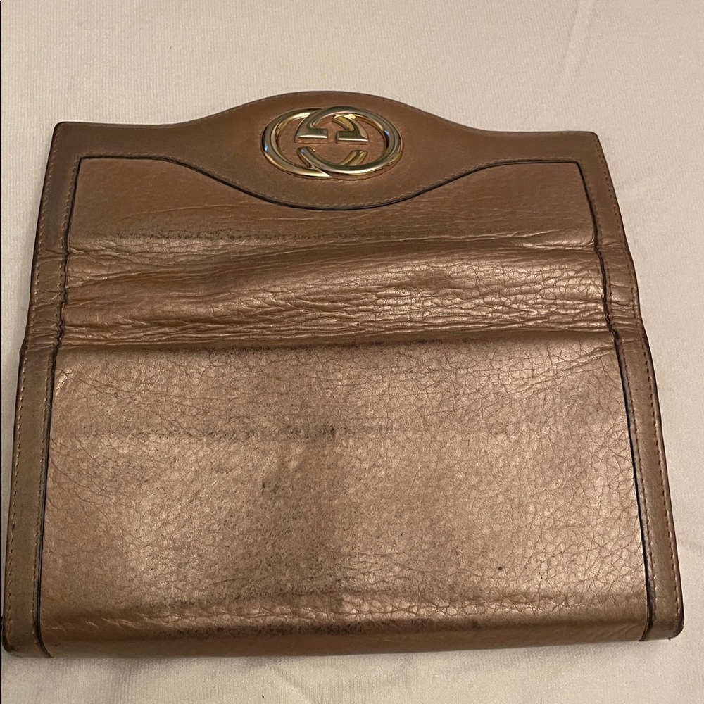Gucci Gold Leather Women's Wallet - Picture 4 of 11